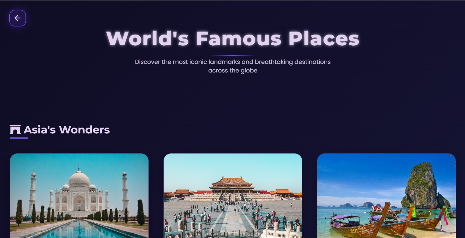 360 degree virtual tour interface